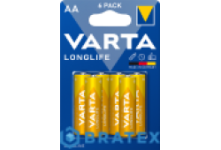 6  Varta Longlife LR03/AA (Blister